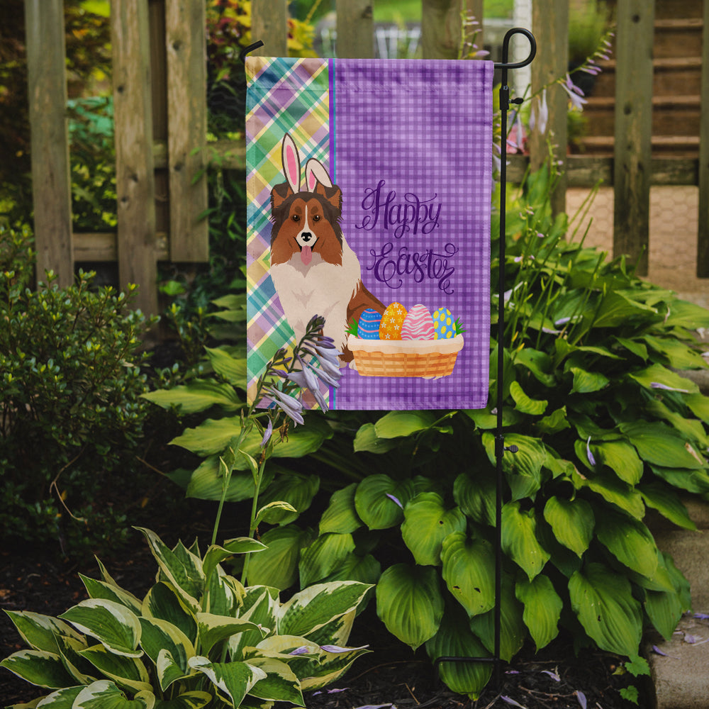 Sable Sheltie Easter Flag Garden Size  the-store.com.