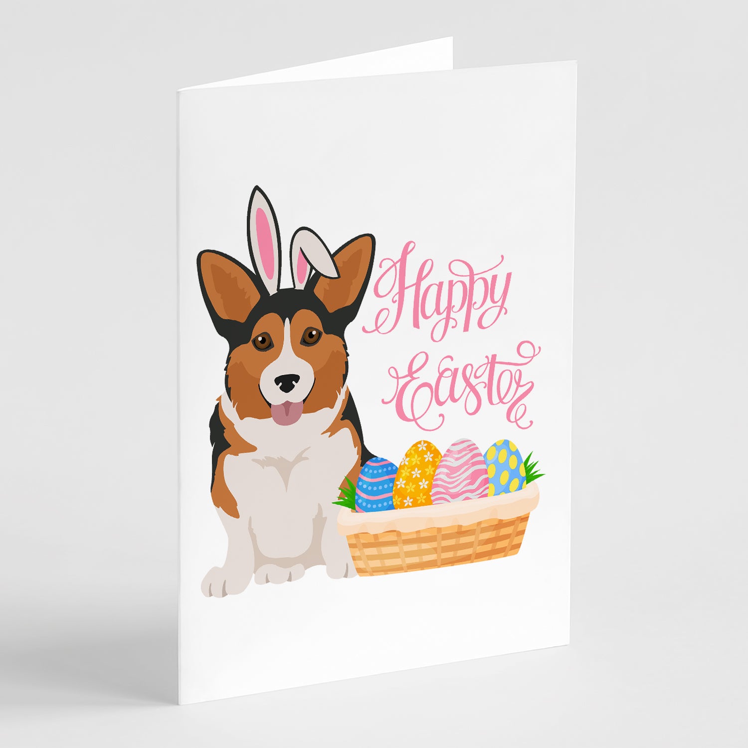 Buy this Sable Pembroke Corgi Easter Greeting Cards and Envelopes Pack of 8