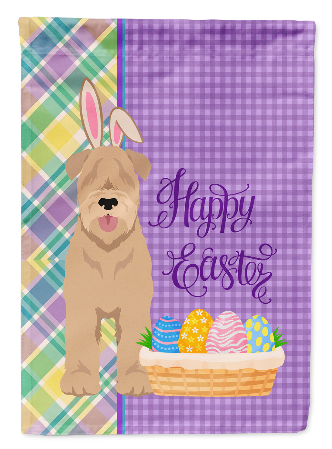 Red Wheaten Terrier Easter Flag Garden Size  the-store.com.