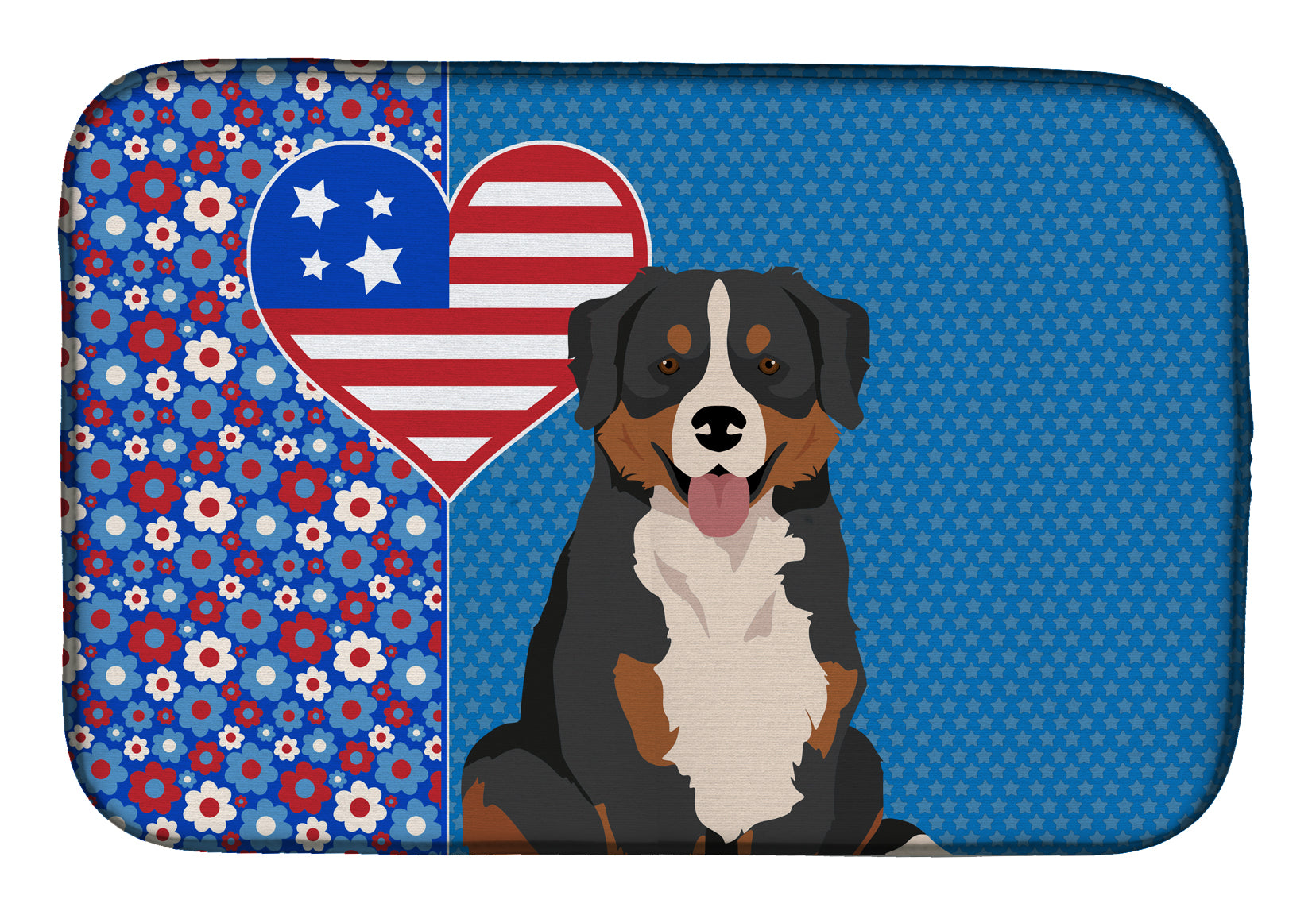 Bernese Mountain Dog USA American Dish Drying Mat  the-store.com.