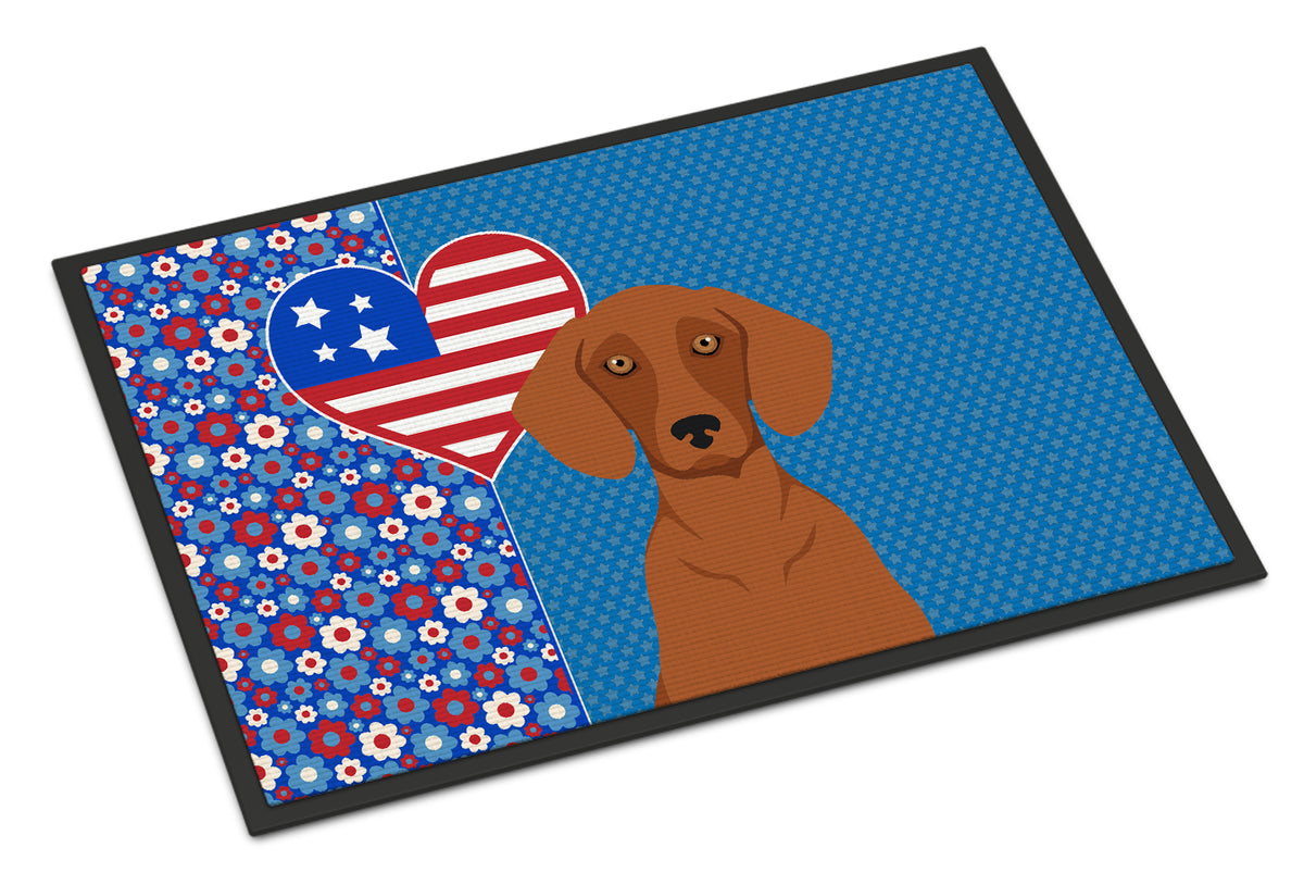 Buy this Red Dachshund USA American Indoor or Outdoor Mat 24x36