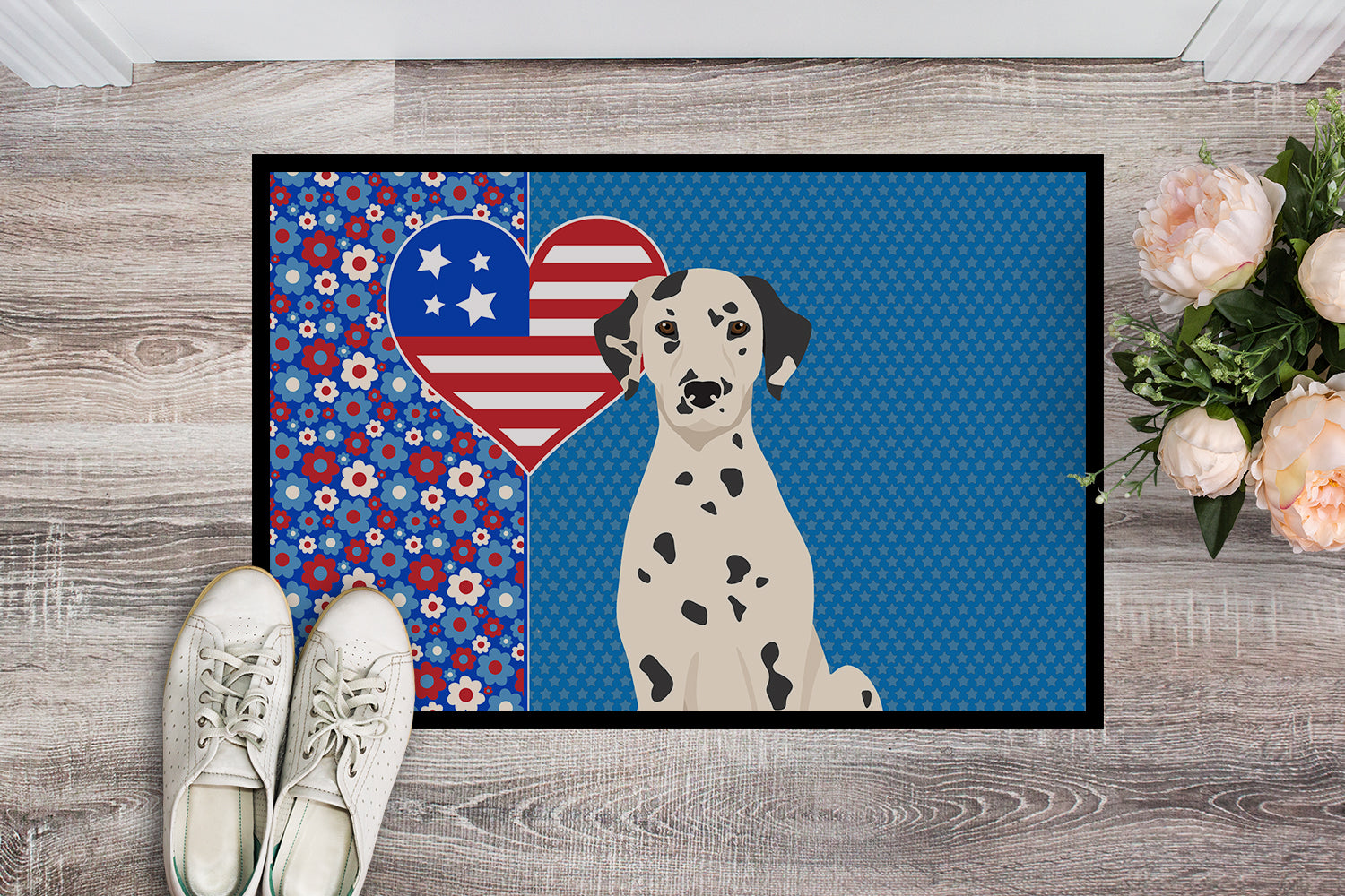 Dalmatian USA American Indoor or Outdoor Mat 24x36 - the-store.com