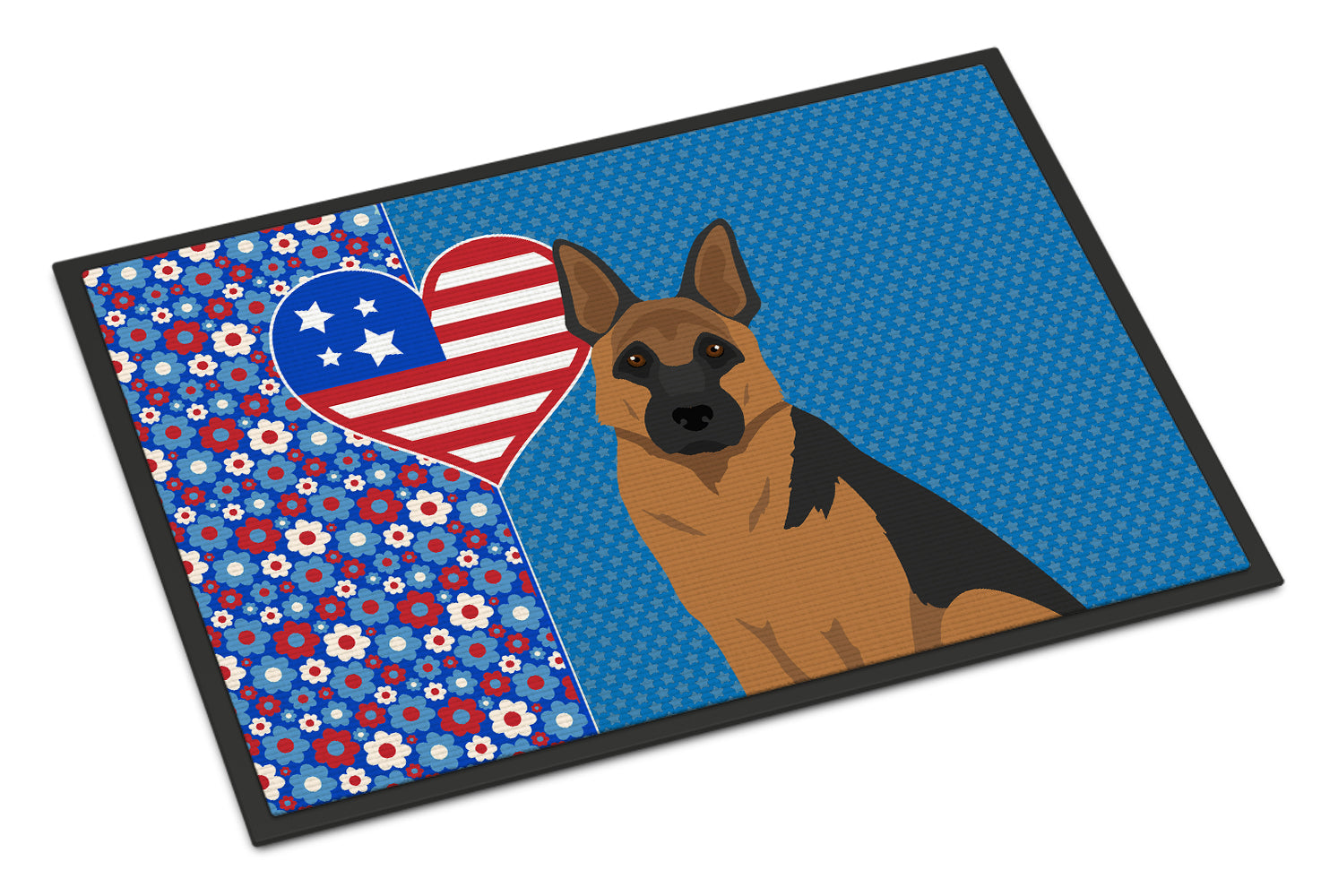 Buy this Black and Tan German Shepherd USA American Indoor or Outdoor Mat 24x36