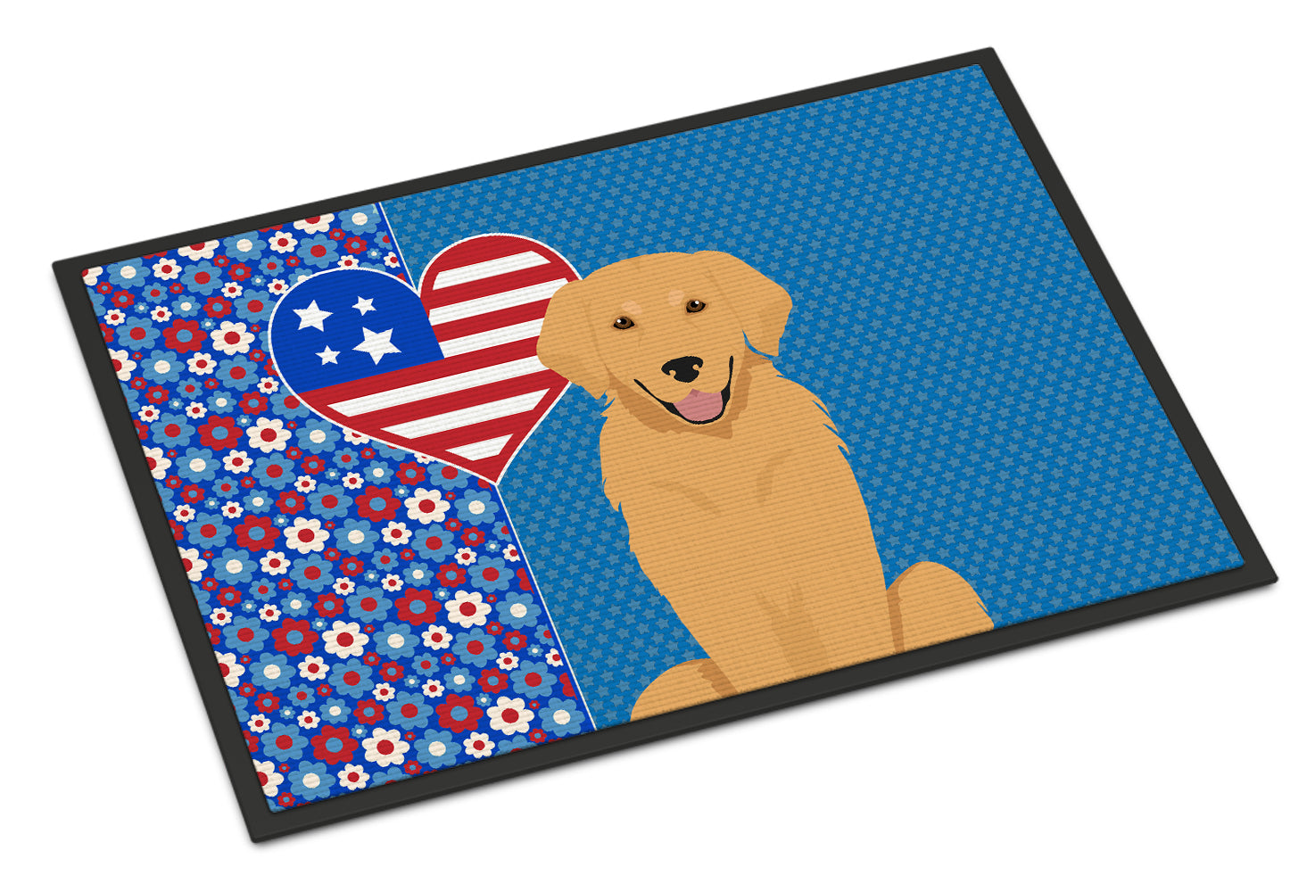 Buy this Gold Golden Retriever USA American Indoor or Outdoor Mat 24x36