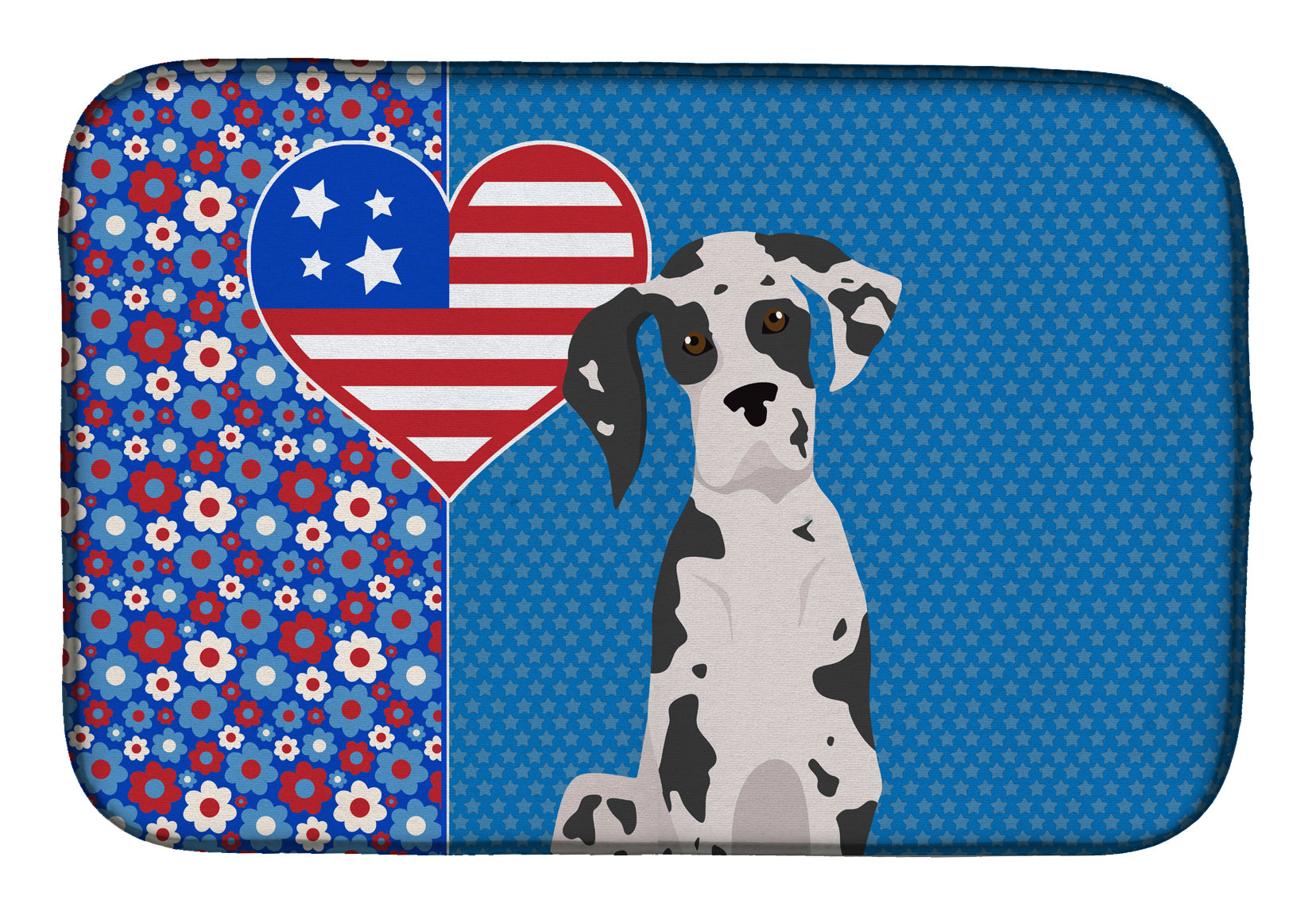 Harlequin Great Dane USA American Dish Drying Mat  the-store.com.