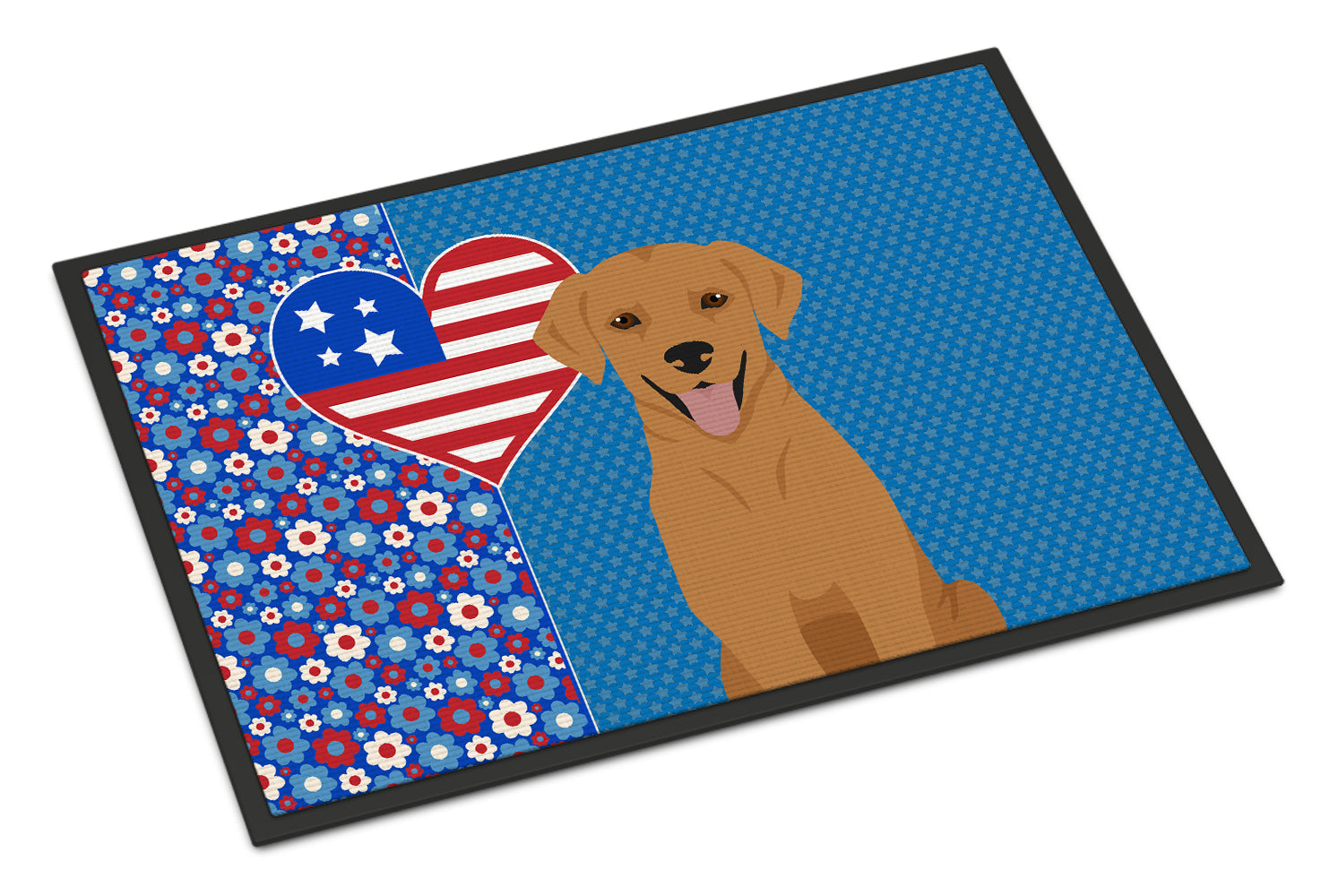 Buy this Red Fox Labrador Retriever USA American Indoor or Outdoor Mat 24x36