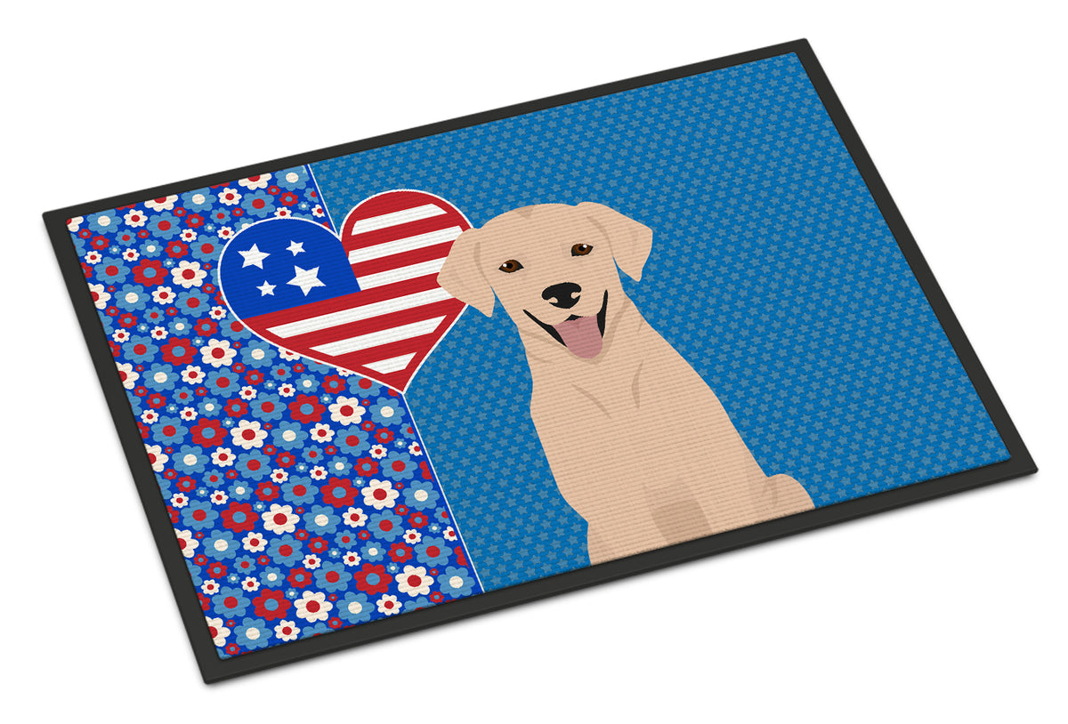 Buy this Yellow Labrador Retriever USA American Indoor or Outdoor Mat 24x36