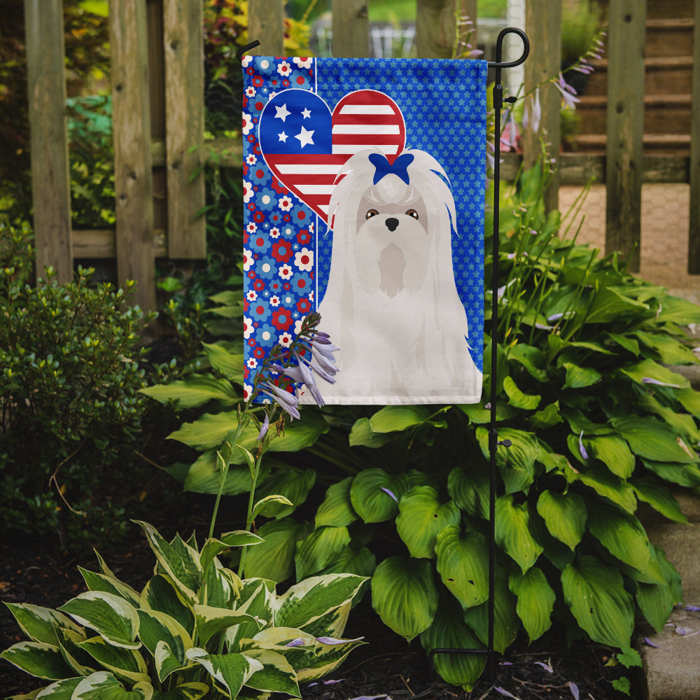 Maltese USA American Flag Garden Size  the-store.com.