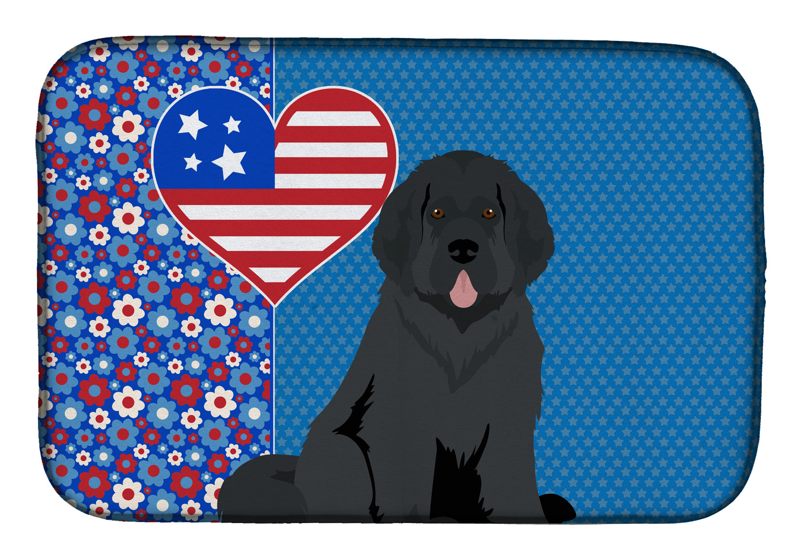 Black Newfoundland USA American Dish Drying Mat  the-store.com.