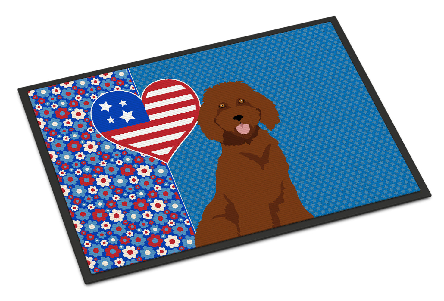 Buy this Standard Red Poodle USA American Indoor or Outdoor Mat 24x36