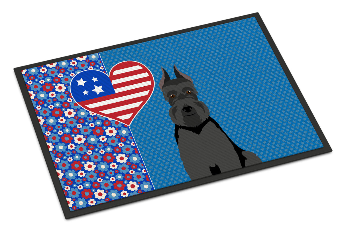 Buy this Black Schnauzer USA American Indoor or Outdoor Mat 24x36