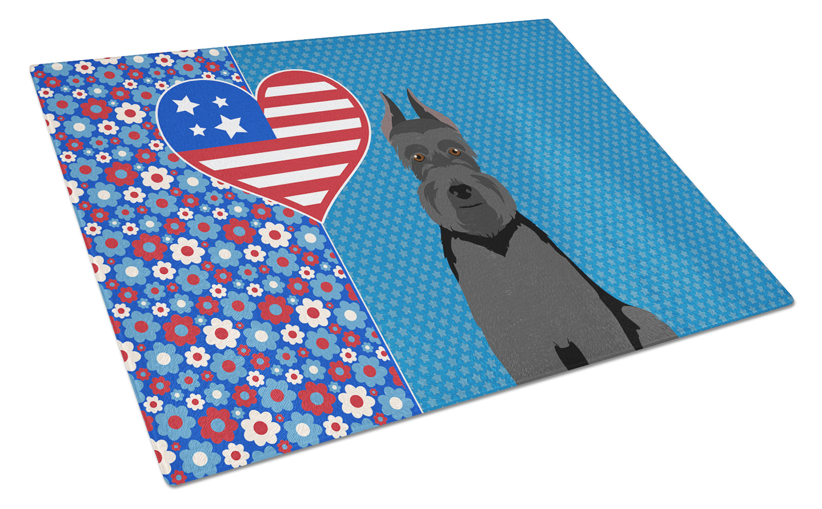 Buy this Black Schnauzer USA American Glass Cutting Board Large