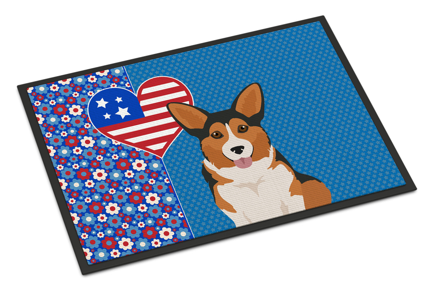 Buy this Sable Pembroke Corgi USA American Indoor or Outdoor Mat 24x36