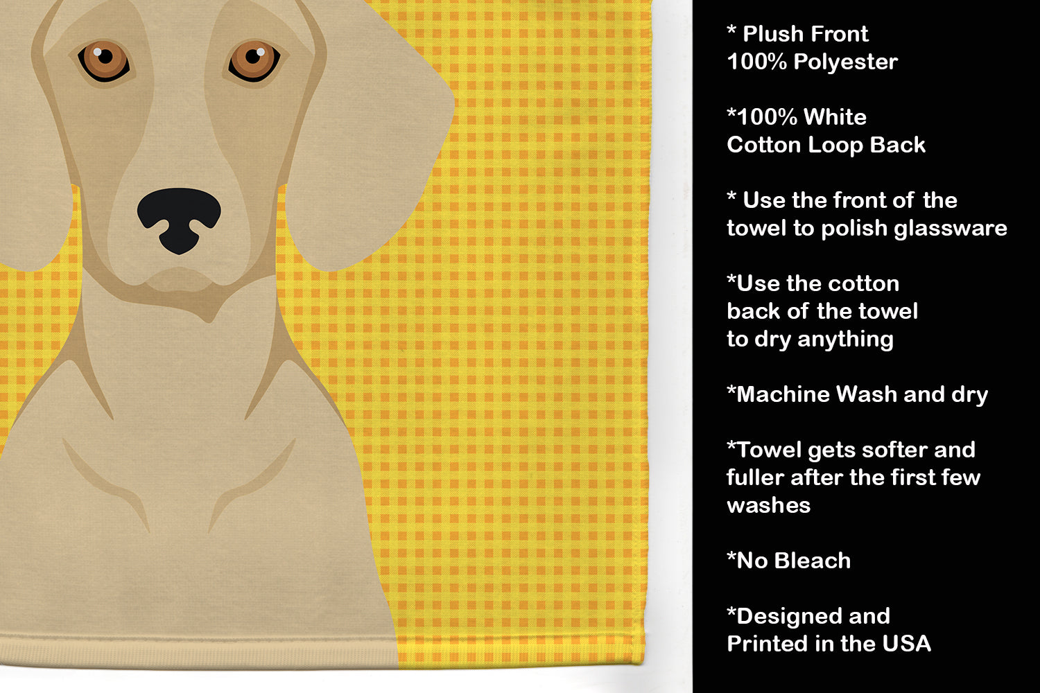 Summer Sunflowers Cream Dachshund Kitchen Towel - the-store.com