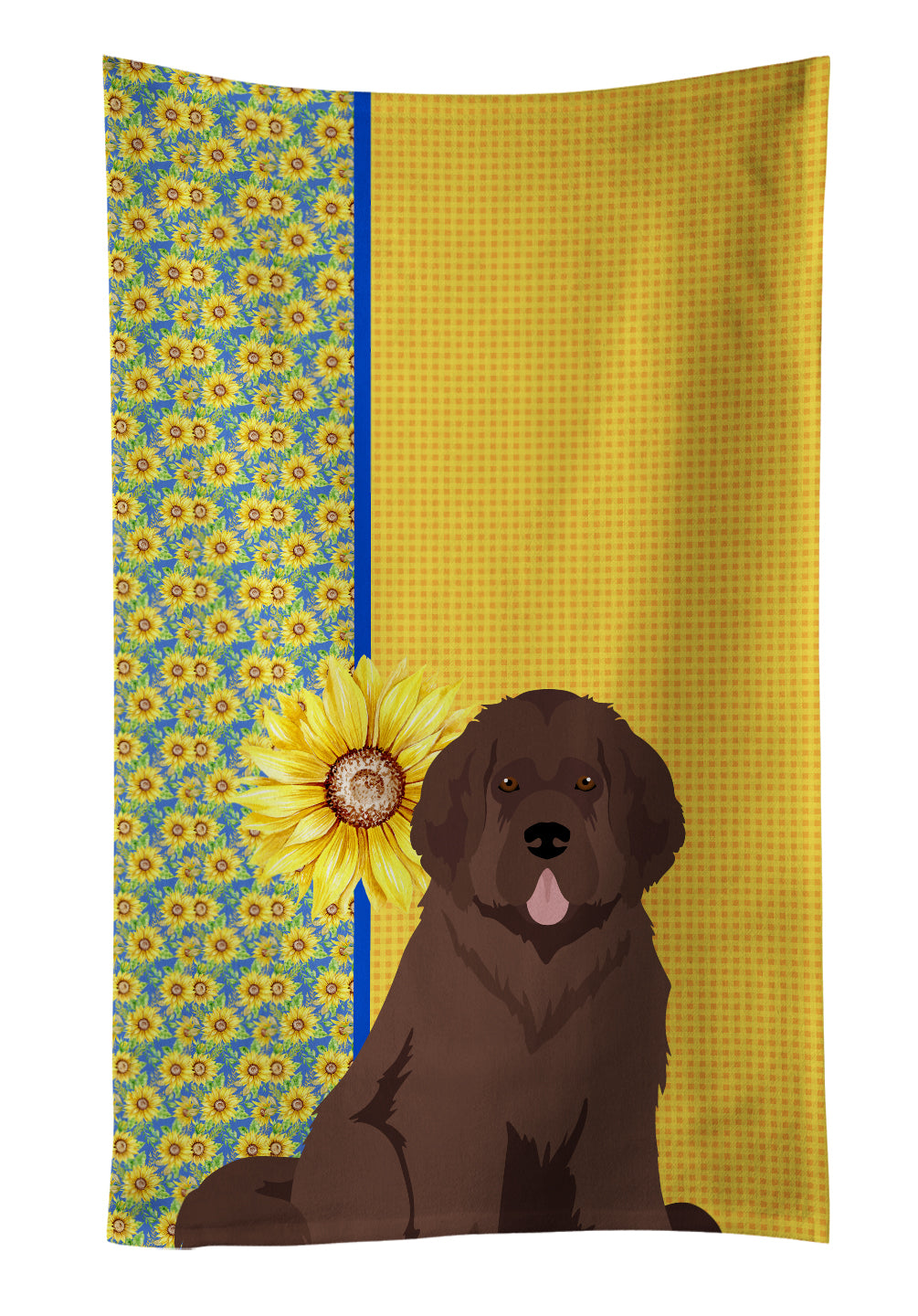 Buy this Summer Sunflowers Brown Newfoundland Kitchen Towel