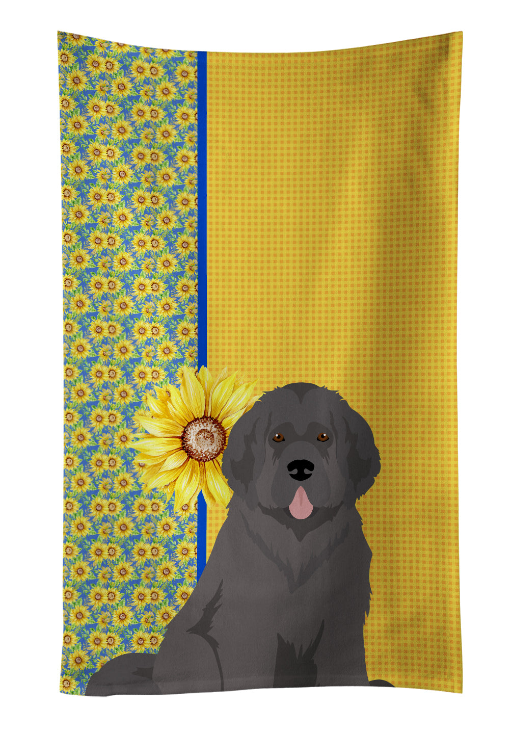 Buy this Summer Sunflowers Grey Newfoundland Kitchen Towel