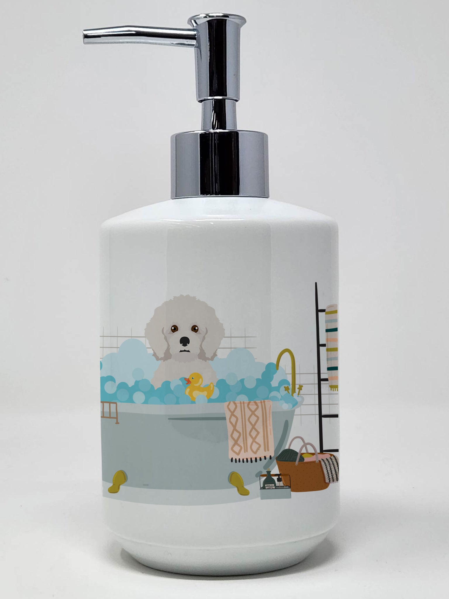 Buy this Bichon Frise Ceramic Soap Dispenser