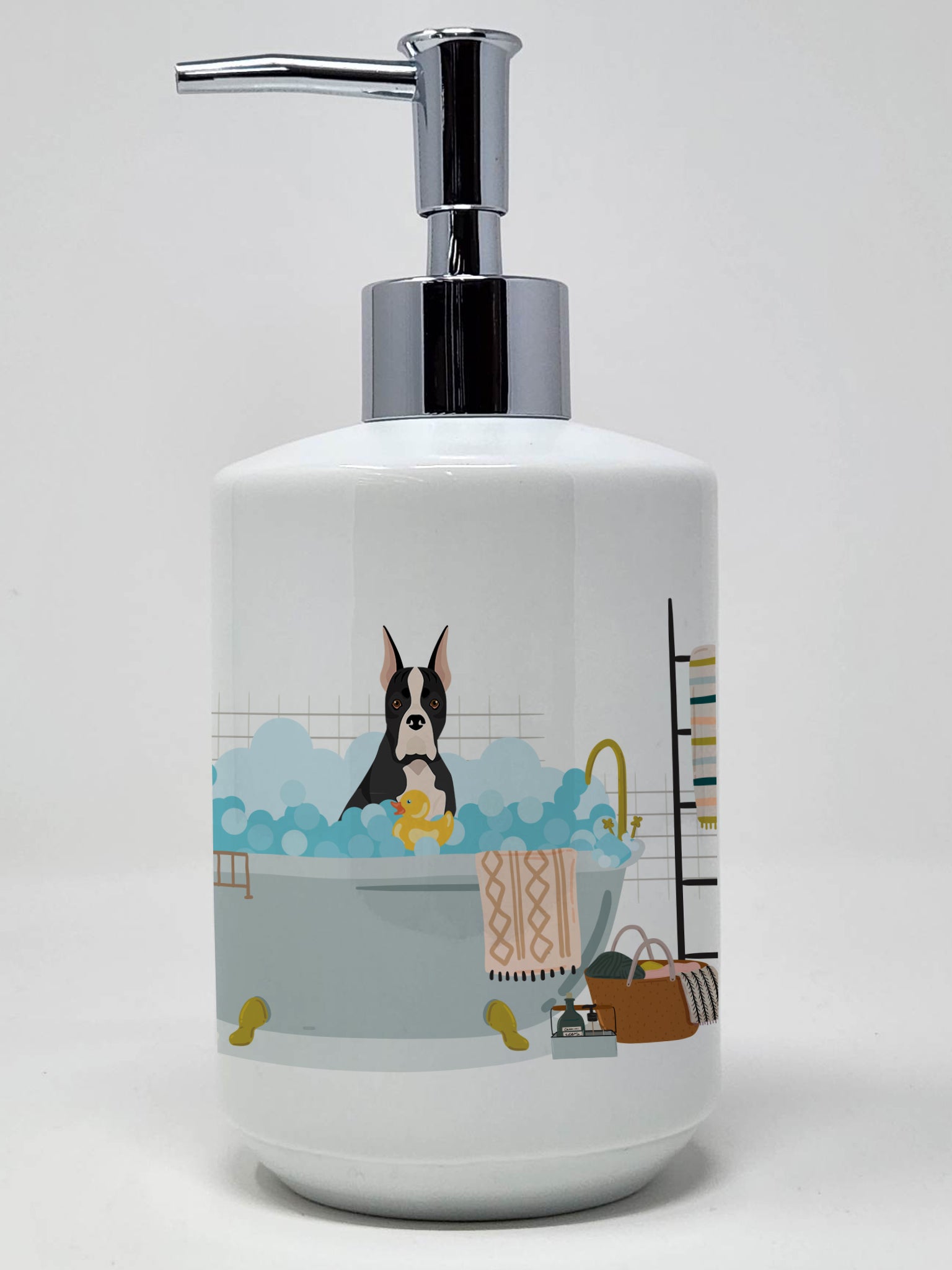 Buy this Black Boxer Ceramic Soap Dispenser