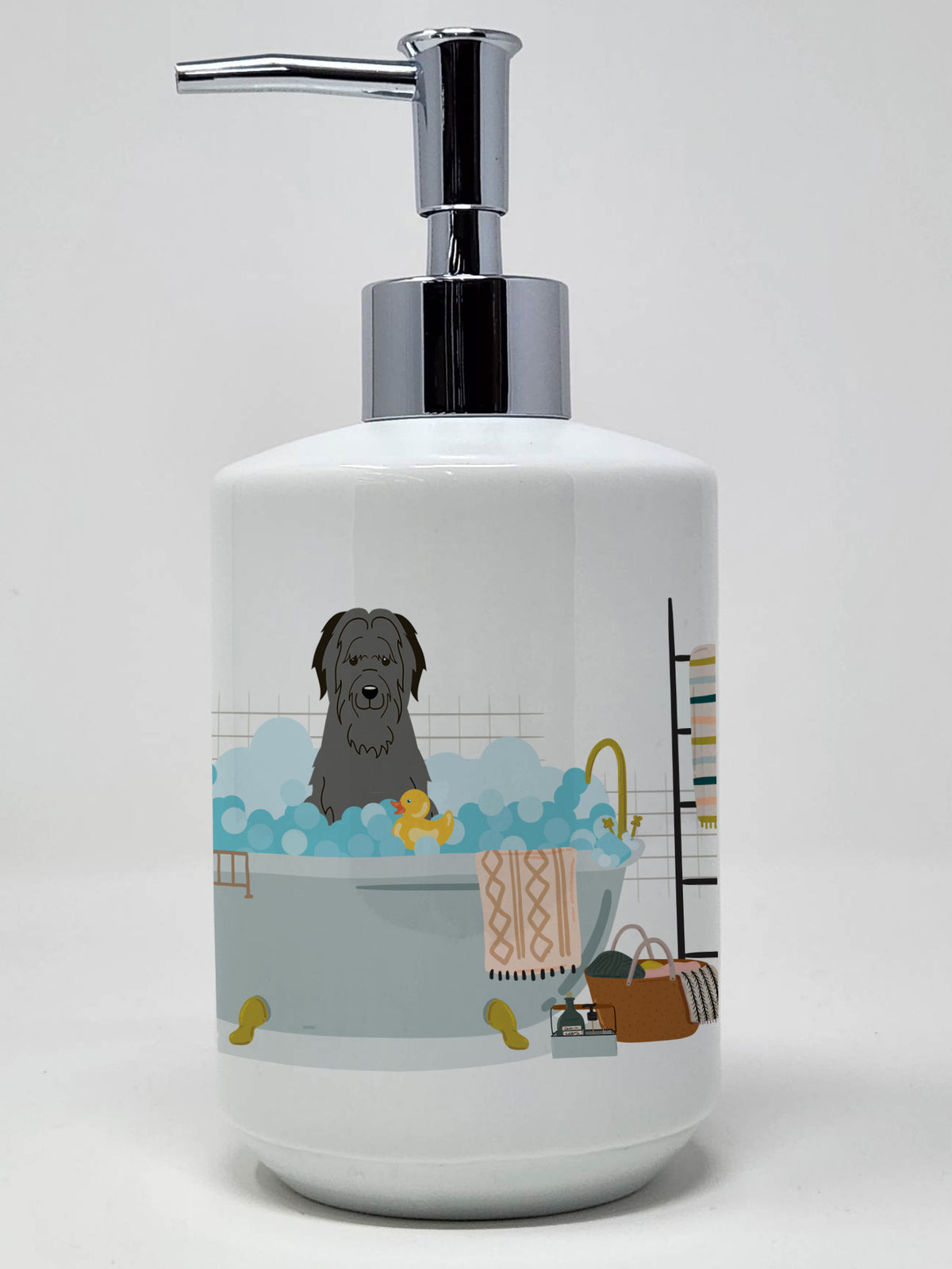 Buy this Black Briard in Bathtub Ceramic Soap Dispenser