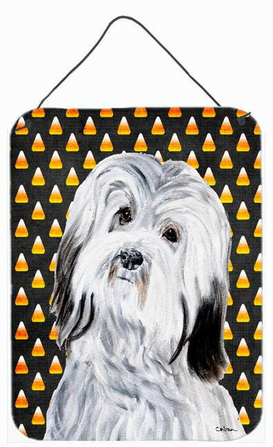 Havanese Candy Corn Halloween Wall or Door Hanging Prints SC9665DS1216 by Caroline's Treasures