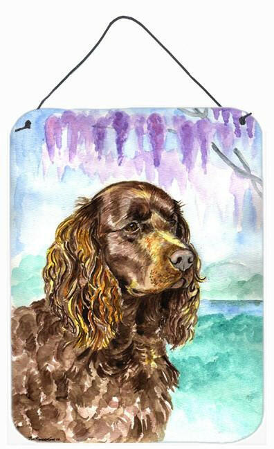 American Water Spaniel Aluminium Metal Wall or Door Hanging Prints by Caroline's Treasures