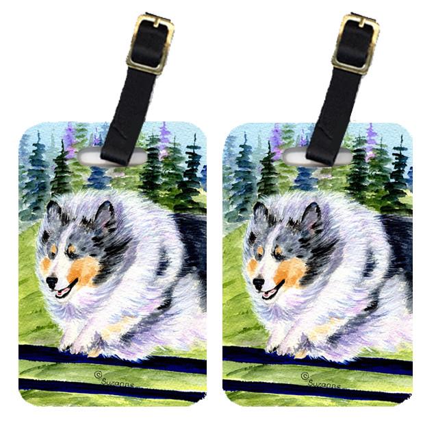 Pair of 2 Sheltie Luggage Tags by Caroline&#39;s Treasures