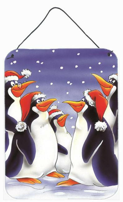 Holiday Penguins Wall or Door Hanging Prints AAH7264DS1216 by Caroline&#39;s Treasures