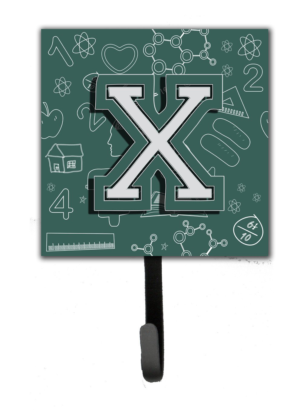 Letter X Back to School Initial Leash or Key Holder CJ2010-XSH4 by Caroline's Treasures