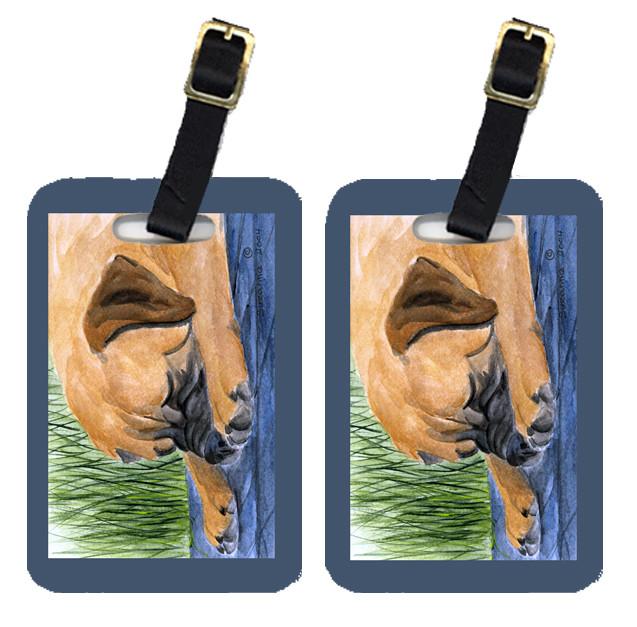 Pair of 2 Bullmastiff Luggage Tags by Caroline's Treasures