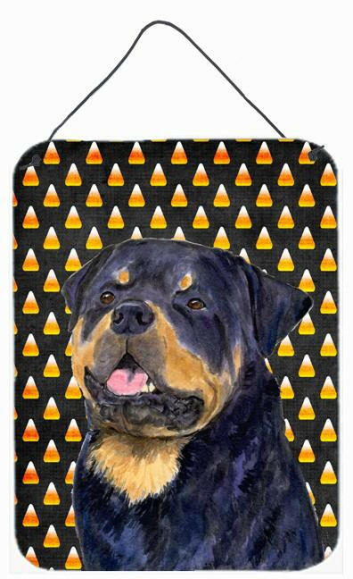 Rottweiler Candy Corn Halloween Portrait Wall or Door Hanging Prints by Caroline&#39;s Treasures