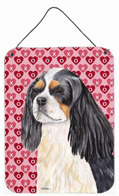 Cavalier Spaniel Hearts Love and Valentine's Day Wall or Door Hanging Prints by Caroline's Treasures