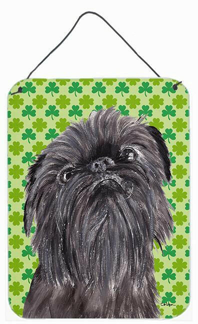 Brussels Griffon St Patrick&#39;s Irish Aluminium Metal Wall or Door Hanging Prints by Caroline&#39;s Treasures