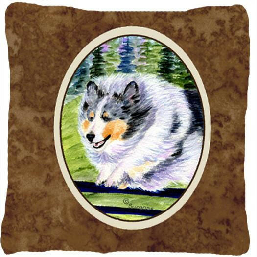 Sheltie Decorative   Canvas Fabric Pillow by Caroline's Treasures