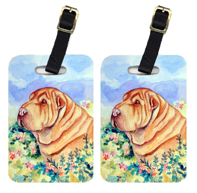 Pair of 2 Shar Pei Luggage Tags by Caroline&#39;s Treasures