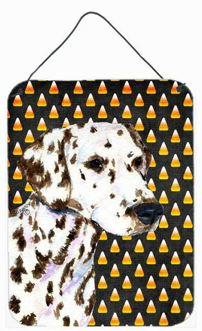 Dalmatian Candy Corn Halloween Portrait Wall or Door Hanging Prints by Caroline's Treasures