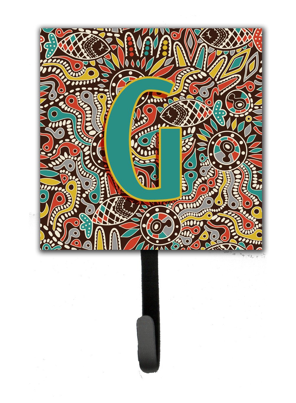 Letter G Retro Tribal Alphabet Initial Leash or Key Holder CJ2013-GSH4 by Caroline's Treasures