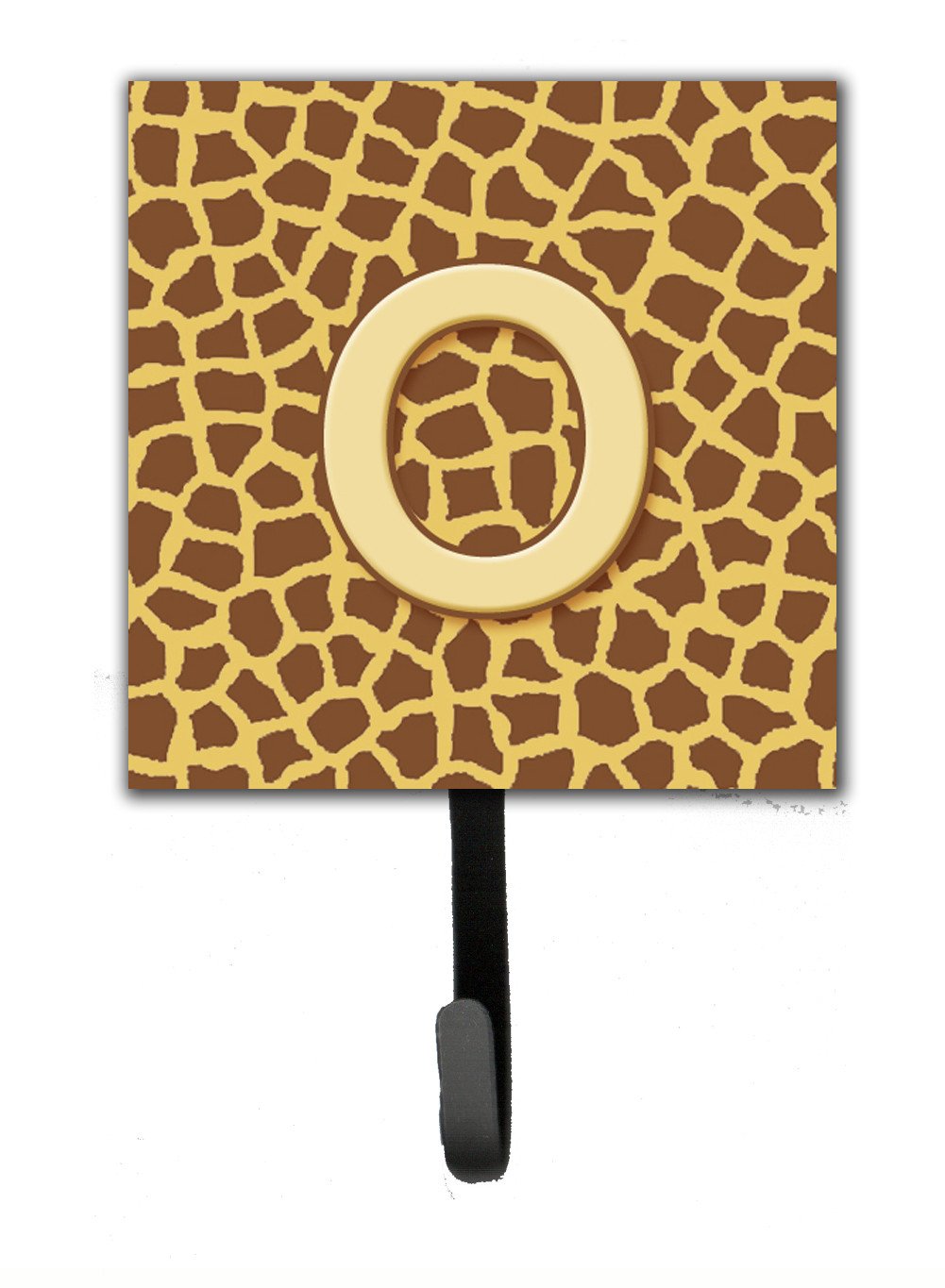 Letter O Initial Monogram - Giraffe Leash Holder or Key Hook by Caroline's Treasures