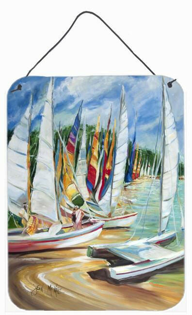 Eastern Shore Sailboats Wall or Door Hanging Prints JMK1162DS1216 by Caroline&#39;s Treasures