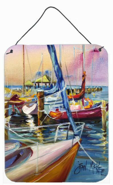 Purple Sailboats Wall or Door Hanging Prints JMK1165DS1216 by Caroline&#39;s Treasures