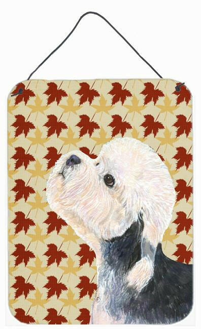 Dandie Dinmont Terrier Fall Leaves Portrait Wall or Door Hanging Prints by Caroline's Treasures