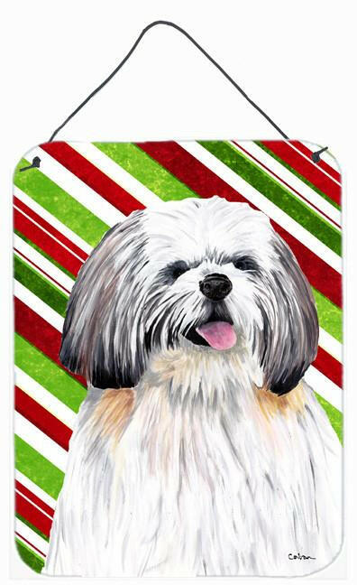 Shih Tzu  Holiday Christmas Aluminium Metal Wall or Door Hanging Prints by Caroline's Treasures