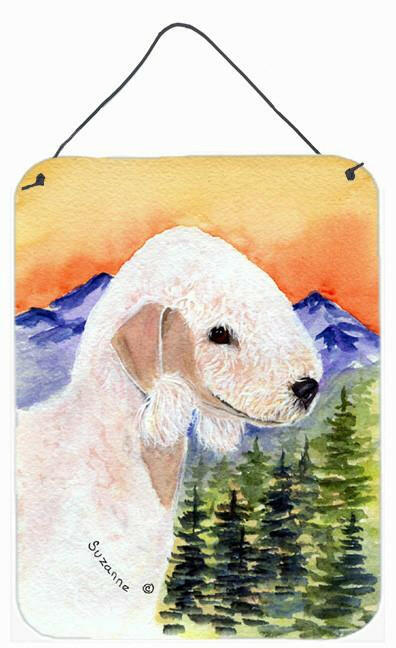 Bedlington Terrier Aluminium Metal Wall or Door Hanging Prints by Caroline's Treasures