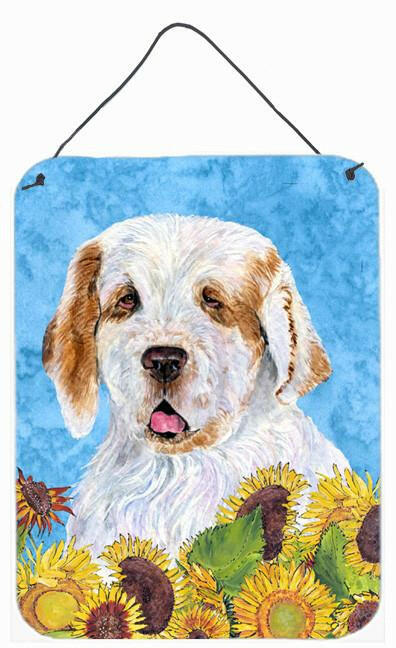 Clumber Spaniel Aluminium Metal Wall or Door Hanging Prints by Caroline's Treasures