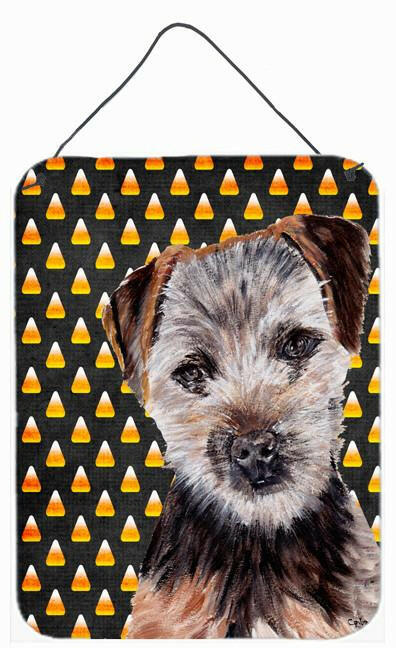 Norfolk Terrier Puppy Candy Corn Halloween Wall or Door Hanging Prints SC9663DS1216 by Caroline's Treasures