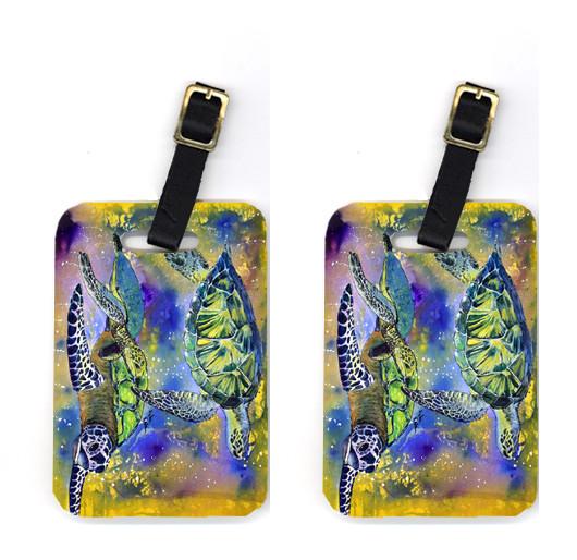 Pair of Turtle Luggage Tags by Caroline's Treasures