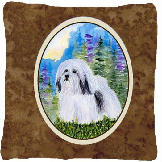 Havanese Decorative   Canvas Fabric Pillow by Caroline's Treasures