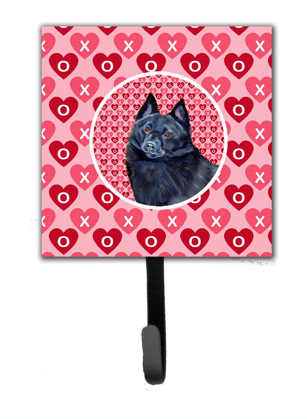 Schipperke Valentine's Love and Hearts Leash or Key Holder by Caroline's Treasures