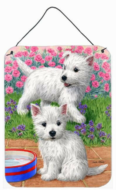 Westie Pups Wall or Door Hanging Prints ASA2117DS1216 by Caroline's Treasures