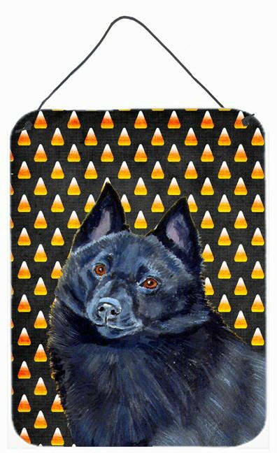 Schipperke Candy Corn Halloween Portrait Wall or Door Hanging Prints by Caroline's Treasures