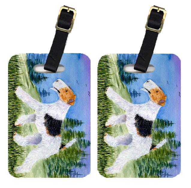 Pair of 2 Fox Terrier Luggage Tags by Caroline's Treasures